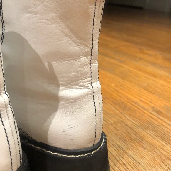 Zara White leather boots ! Bloggers must have - Picture 5 of 9